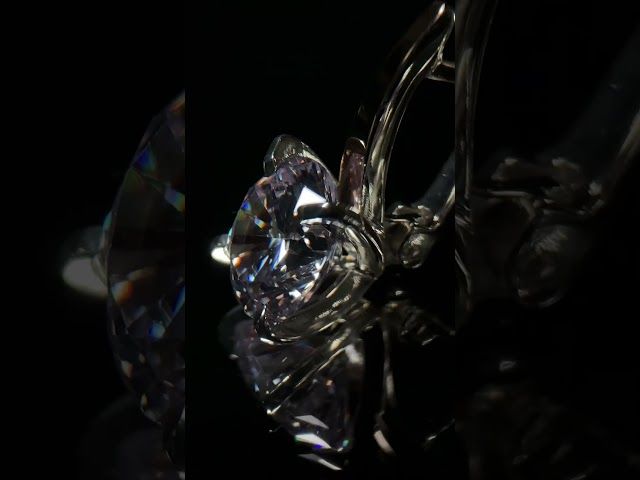 Комплект срібний з золотою накладкою та фіанітом 365