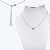 Кольє срібне "Серце" 001