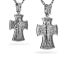 Серебряный крест черненый с распятием 980
