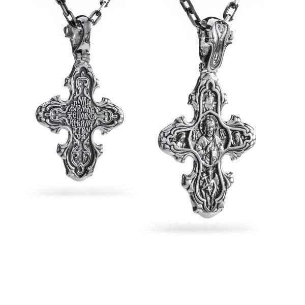 Срібний хрест чернений 946