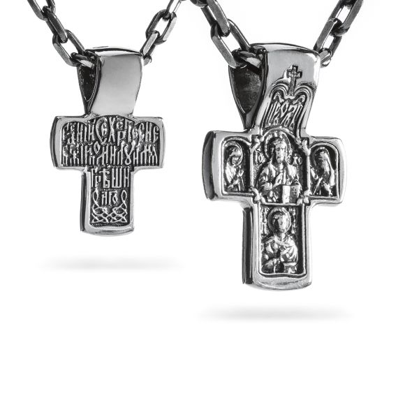 Срібний хрест чернений 975