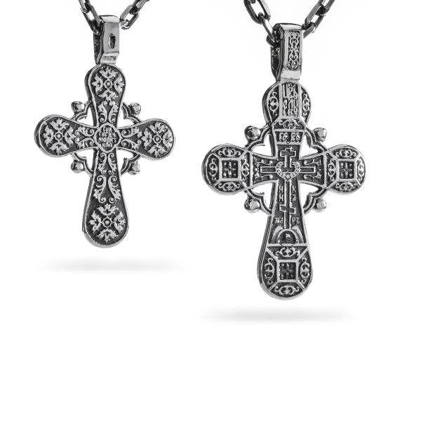 Срібний хрест чернений 875