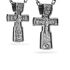 Серебряный крест черненый с распятием 942