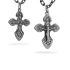 Срібний хрест чорнений з розп'яттям 906