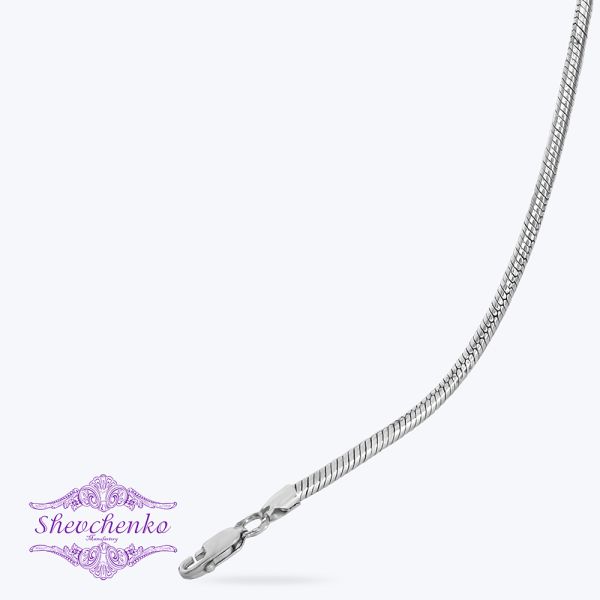Браслет срібний   "Снейк"  З-280 родований