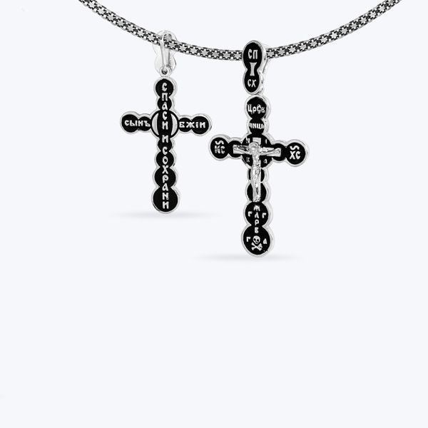 Хрестик срібний темний арт. 560