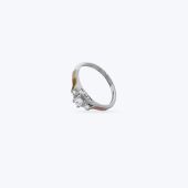 Комплект срібний з золотою накладкою та фіанітами 590