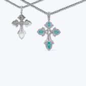 Хрестик срібний арт. 600
