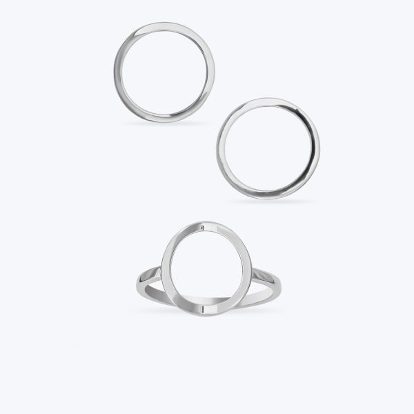 Комплект срібний родований 619