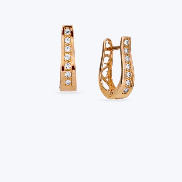 Сережки срібні в позолоті 641