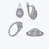 Комплект срібний арт. 647