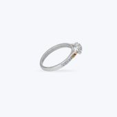 Комплект срібний з золотою накладкою та фіанітами 692