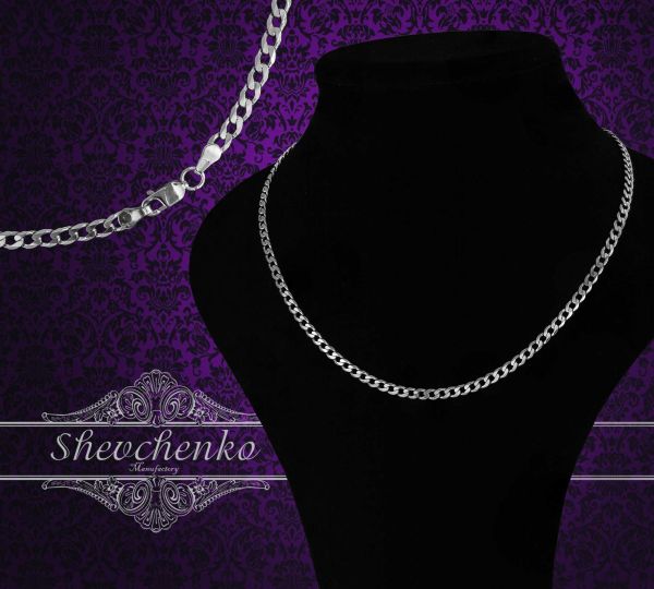 Срібний ланцюг "Панцир шестигранний"  6П-100