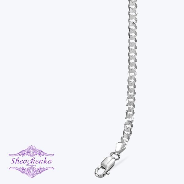 Браслет срібний "Панцир шестигранний" 6П-120