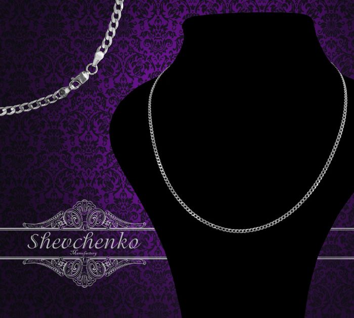 Серебряная цепь "Панцирь шестигранный" 6П-70