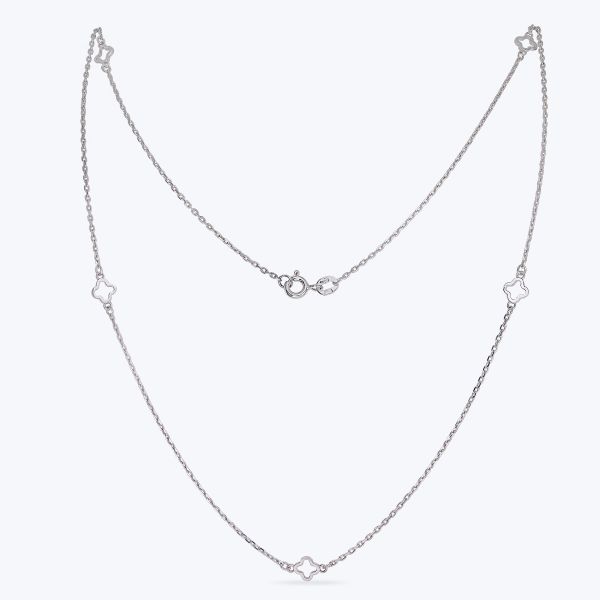 Кольє срібне, родоване  757/5