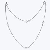 Кольє срібне, з зел. арт. 758/5