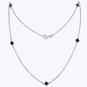 Кольє срібне, з зел. арт. 758/5