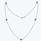 Кольє срібне, з зел. арт. 758/5