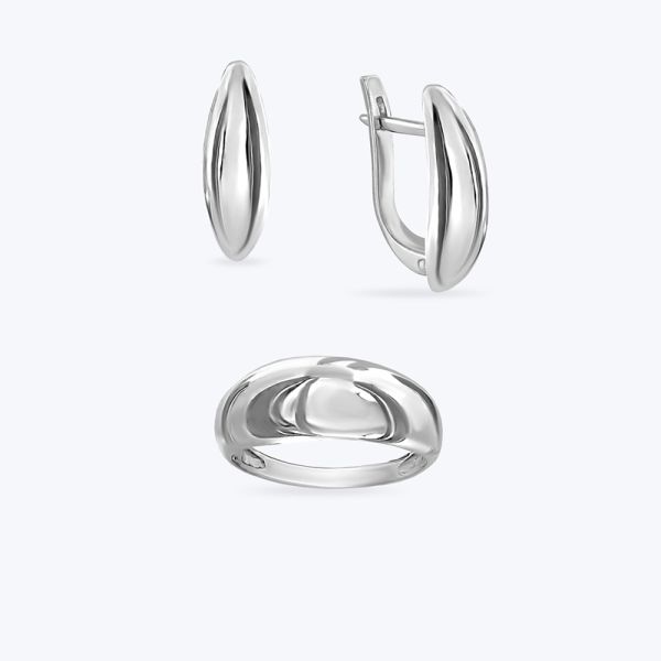 Комплект срібний родований 817