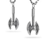 Срібний кулон «Бойова сокира» — оберіг сили та захисту 884