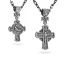 Срібний хрест чернений з розп'яттям 929