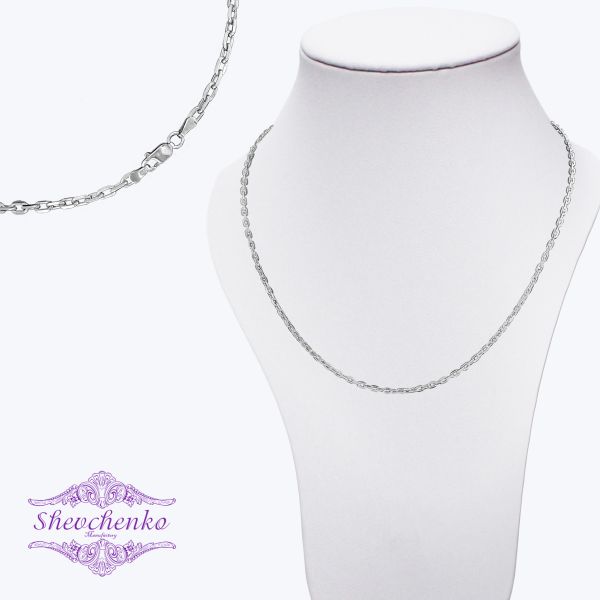 Срібний ланцюг "Якір алмазний" А-70