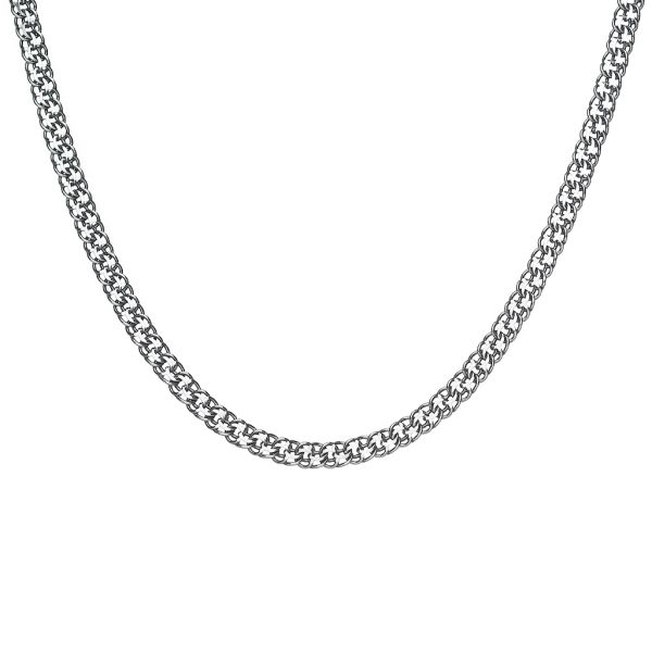 Срібний ланцюг Бісмарк ручний Брч-100 чернений