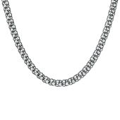 Срібний ланцюг Бісмарк ручний Брч-140 чернений