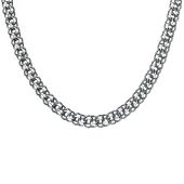 Срібний ланцюг Бісмарк ручний Брч-160 чернений