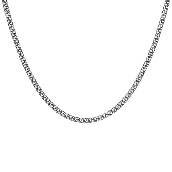 Срібний ланцюг Бісмарк ручний Брч-70 чернена