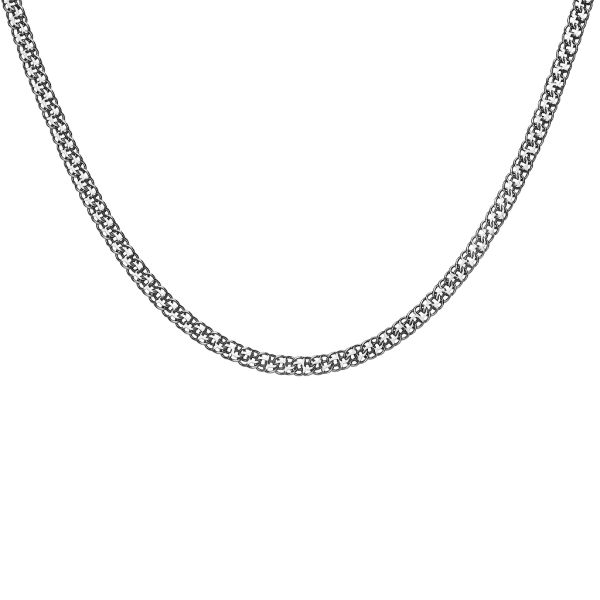 Срібний ланцюг Бісмарк ручний Брч-80 чернена