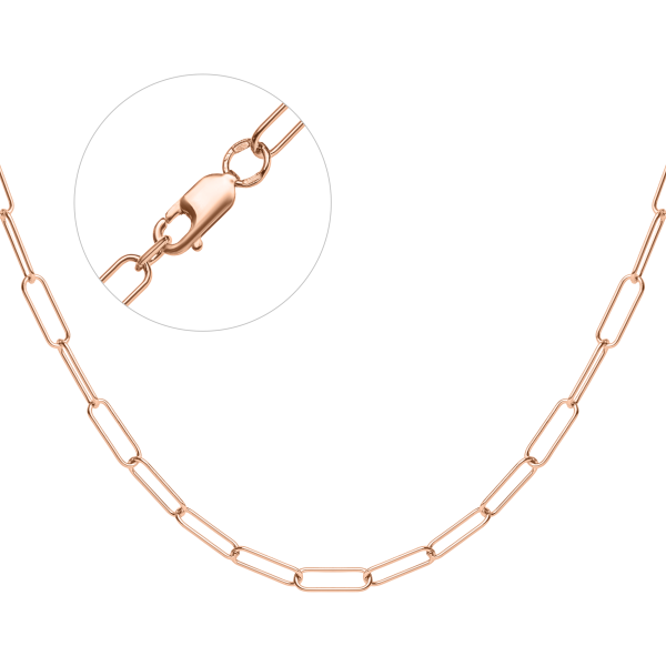 Срібний ланцюг позолочений Авк-15