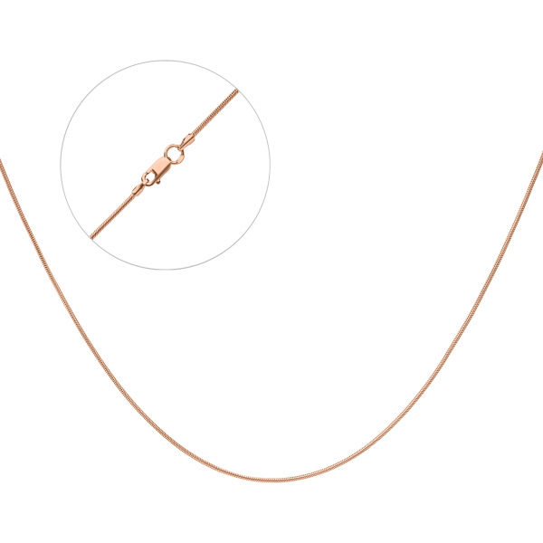 Срібний ланцюжок "Снейк" позолочений З-150