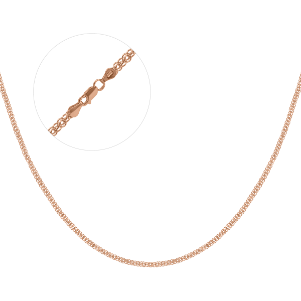 Срібний ланцюг "Струмок" ручний позолотою Стр-60