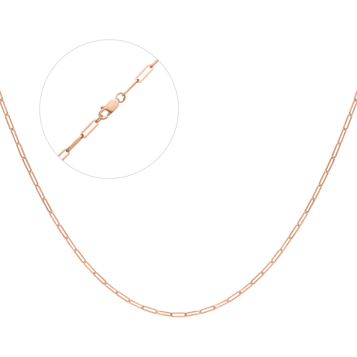 Срібний ланцюг позолочений АВ-10