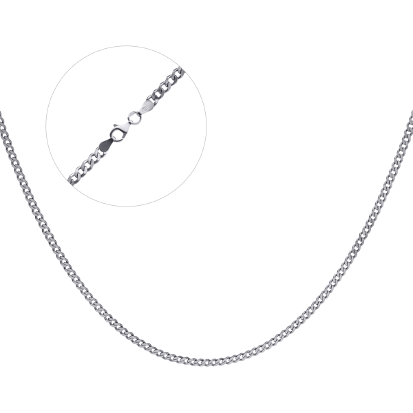Срібний ланцюг чорнений "Панцир" Пч-100