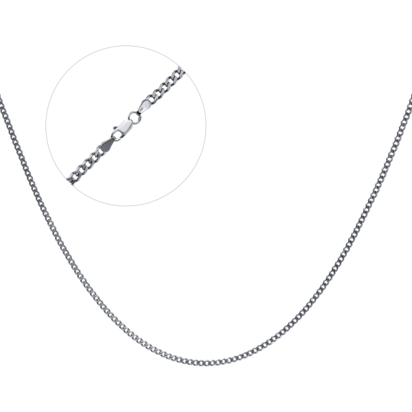 Срібний ланцюг чорнений "Панцир шестигранний" 6Пч-70