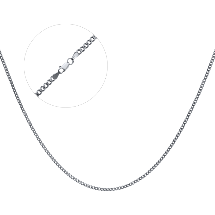 Срібний ланцюг чорнений "Панцир шестигранний" 6Пч-70