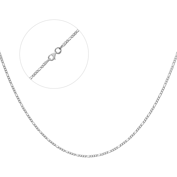 Срібний ланцюг родований "Фігаро" Ф3-50