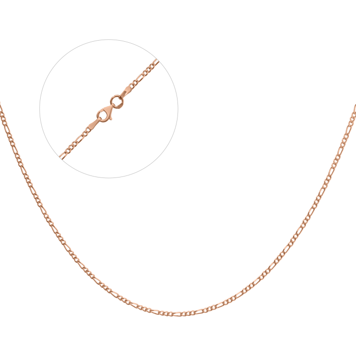 Срібний ланцюг позолота "Фігаро" Ф3-50