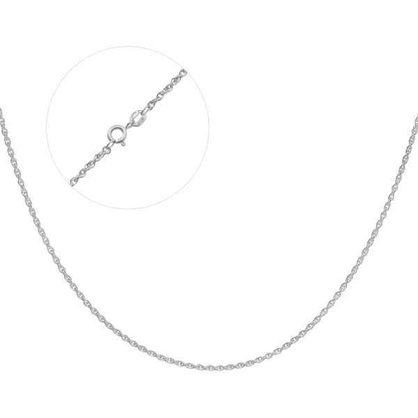 Срібний ланцюг родований "Джгут подвійний" Ж2-40