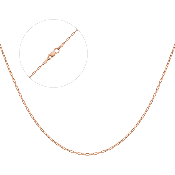 Срібний ланцюг позолочений Ад4-50