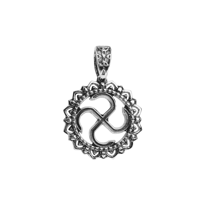 Срібна чоловіча підвіска чорнена «Яровик» 962