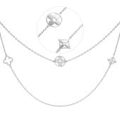 Кольє срібне родоване 741/3