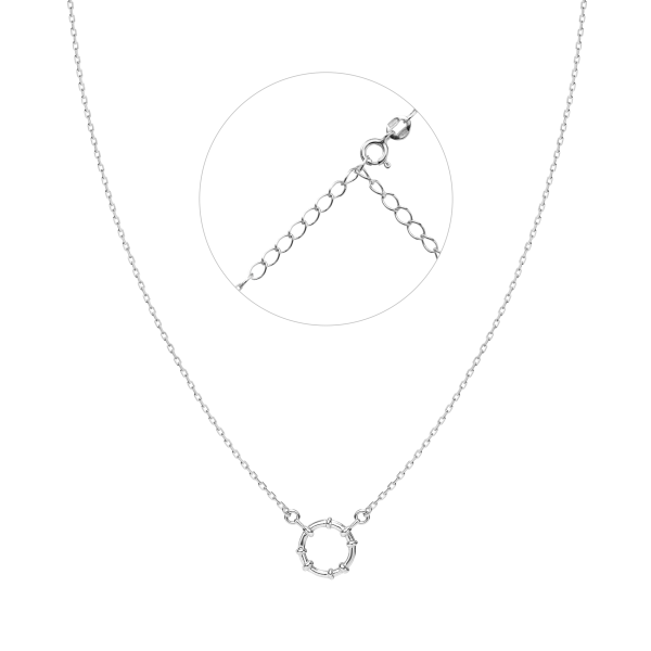 Кольє срібне в родоване 865/1