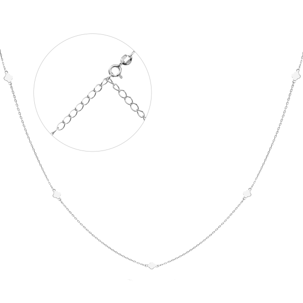 Кольє срібне в родоване 756/5