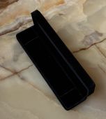 Оксамитова коробочка для ланцюжків, браслетів та кольє чорна