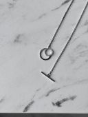 Кольє родоване з фіанітами 1014/1