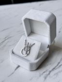 Кольє родоване з фіанітами 1014/1